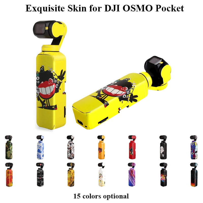 JSCC - High Quality Waterproof Skin Stickers for DJI OSMO Pocket Handheld Gimbal Decals 3M Scotchcal Film