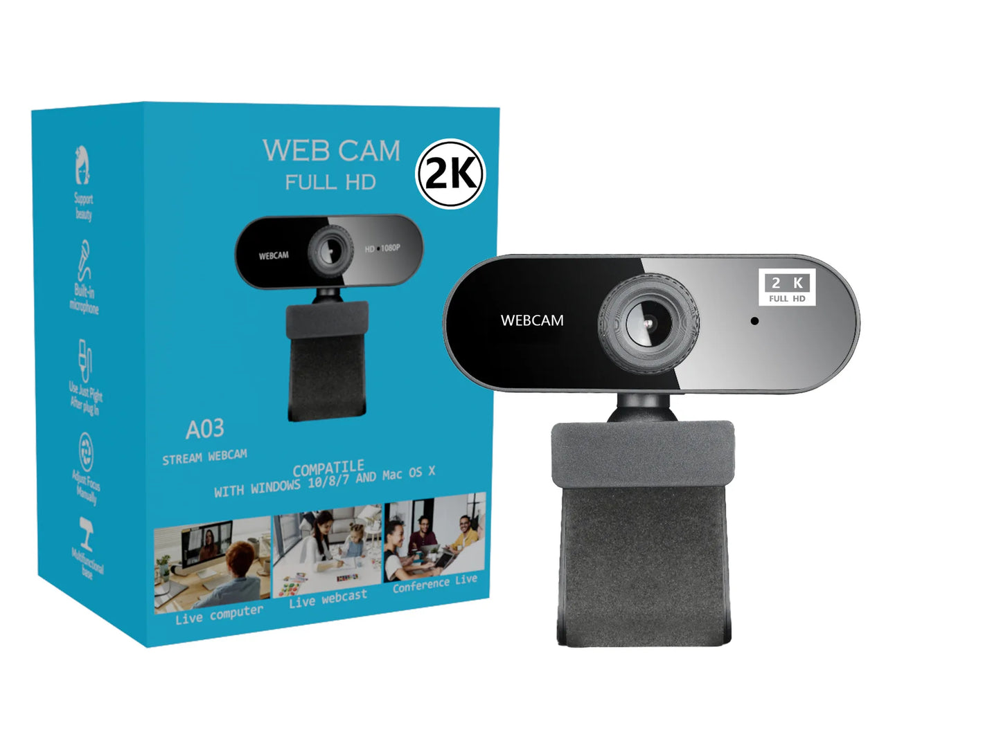 JSCC - 4K, 1080P  YouTube Skype Webcam