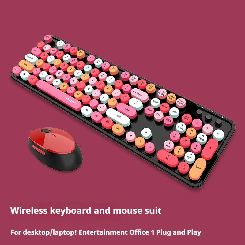 JSCC presents - Mofii Keyboard Retro Keyboard vintage Mechanical Wireless Keyboard