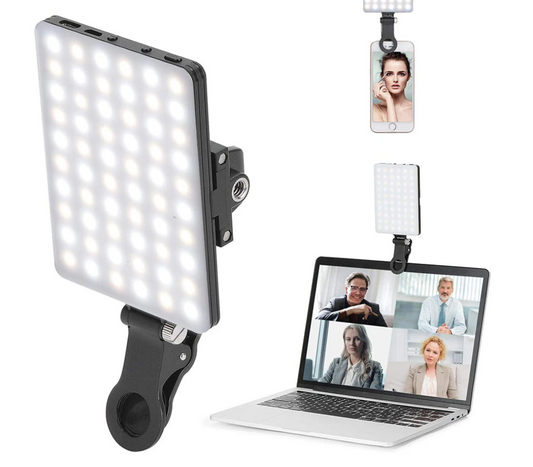 JSCC - 3 Modes Adjustable Brightness LED Selfie Light